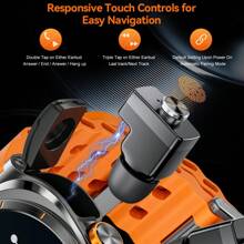 GUHUAVMI 2025 New TWS Earphones Smartwatch 2-In-1, 1.53'' HD Screen, HiFi Sound Effects, Built In Earbud, Wireless Call, NFC Smart Watch, Fitness Tracker With Pedometer, Heart Rate Sleep Monitor Smartwatch, Sports Music Watch, Compatible With IOS And Android, Compatible With Galaxy Watch 7 Ultra