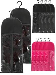 Hair Extension Holder Wig Storage For Multiple Wigs Holder Wig Bags Storage With Hanger Hair Extension Storage Wig Hanger For Multiple Wigs Hair Extensions, Wigs & Accessories - Multicolor - View 2