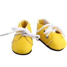 MSYO 1 双 5 厘米娃娃鞋，适合 14 英寸时尚娃娃，可爱系带休闲娃娃运动鞋，多功能，生日/节日礼物玩具 - 彩色 - 查看 11