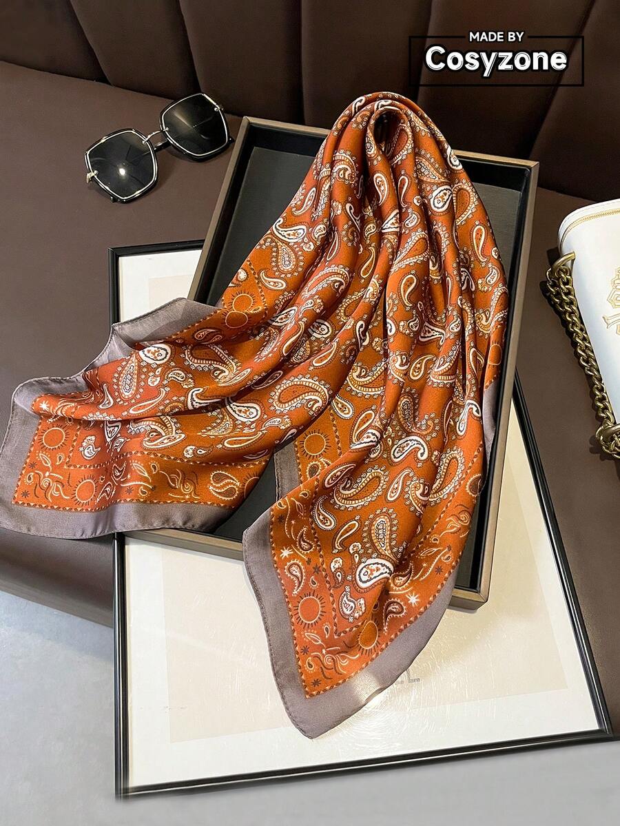 1 件头饰头巾颈套面罩可重复使用，头巾面罩颈部保暖器拉法帽运动布面罩头巾拉法帽套围巾防护罩 - 橘色 - 查看 1