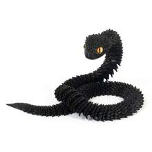 3D Printed Luminous Snake, Halloween, Christmas Gift New Viper Full Body Joint Movable Simulation Animal Model Gift, 3d Printed Fidget, Animal Toys
