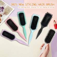发刷，2025 新款造型刷，卷发梳，通用卷发造型和定型 - 彩色 - 查看 10