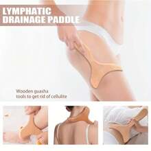 Outil de massage en bois en forme de queue de poisson, massage musculaire de tout le corps, massage multifonctionnel de différentes parties du corps, convient pour une utilisation à domicile