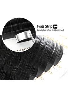 XIUSUZAKI 12Rows Fast Shipping Easy Fan Auto Eyelash Extension Supplies Handing Making Fast Bloom Flowering Pre-Bonded Lashes Volume - Black - View 3