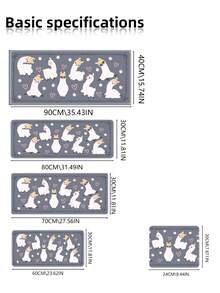 鼠标垫可水洗防滑橡胶底座锁边卡通可爱白色绵羊鼠标垫游戏桌垫电脑键盘垫笔记本电脑办公家用 - 彩色 - 查看 7