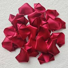 100 片丝带玫瑰花瓣永久花丝绸适用于 DIY 花束手工礼品材料 - 彩色 - 查看 19