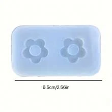 1pc Floral Resin Casting Mold, Silicone Resin Casting Mold For DIY Keychain, Photo Frame Decor, Silicone Mold For Phone Case, Bracelet, Bag Charm Making - Multicolor - View 5