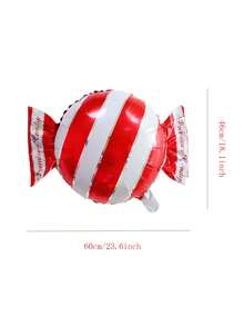 10pcs 18inch Round Candy Balloons Windmill Balloon Lollipop Helium Balloons Christmas Candy Balloon Christmas Decorations Wedding Birthday Party Decorations,Christmas - Multicolor - View 10