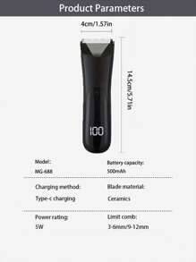 Men's And Women's Body Trimmer, Electric Shaver, Electric Groin And Pubic Hair Trimmer, Ceramic Blade Male Hygiene Shaving Trimmer, Full Body Grooming