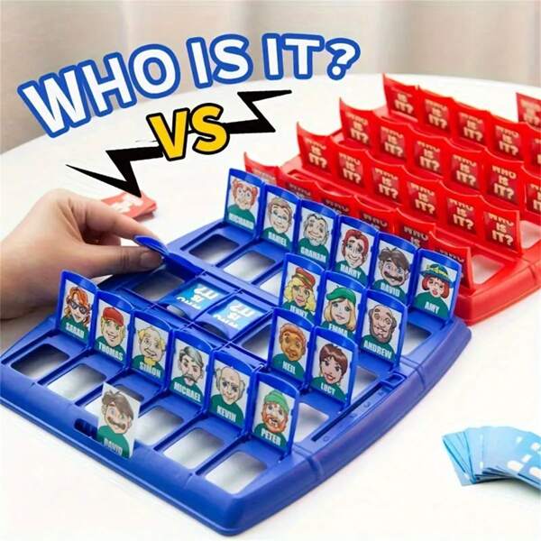 Jeux de société "Who Is Who?", jeux de société de fête en famille, jeux originaux, jeux parents-enfants, jeux de fête amusants, formation à l'expression orale, jeux de société stratégiques, mélange de couleurs