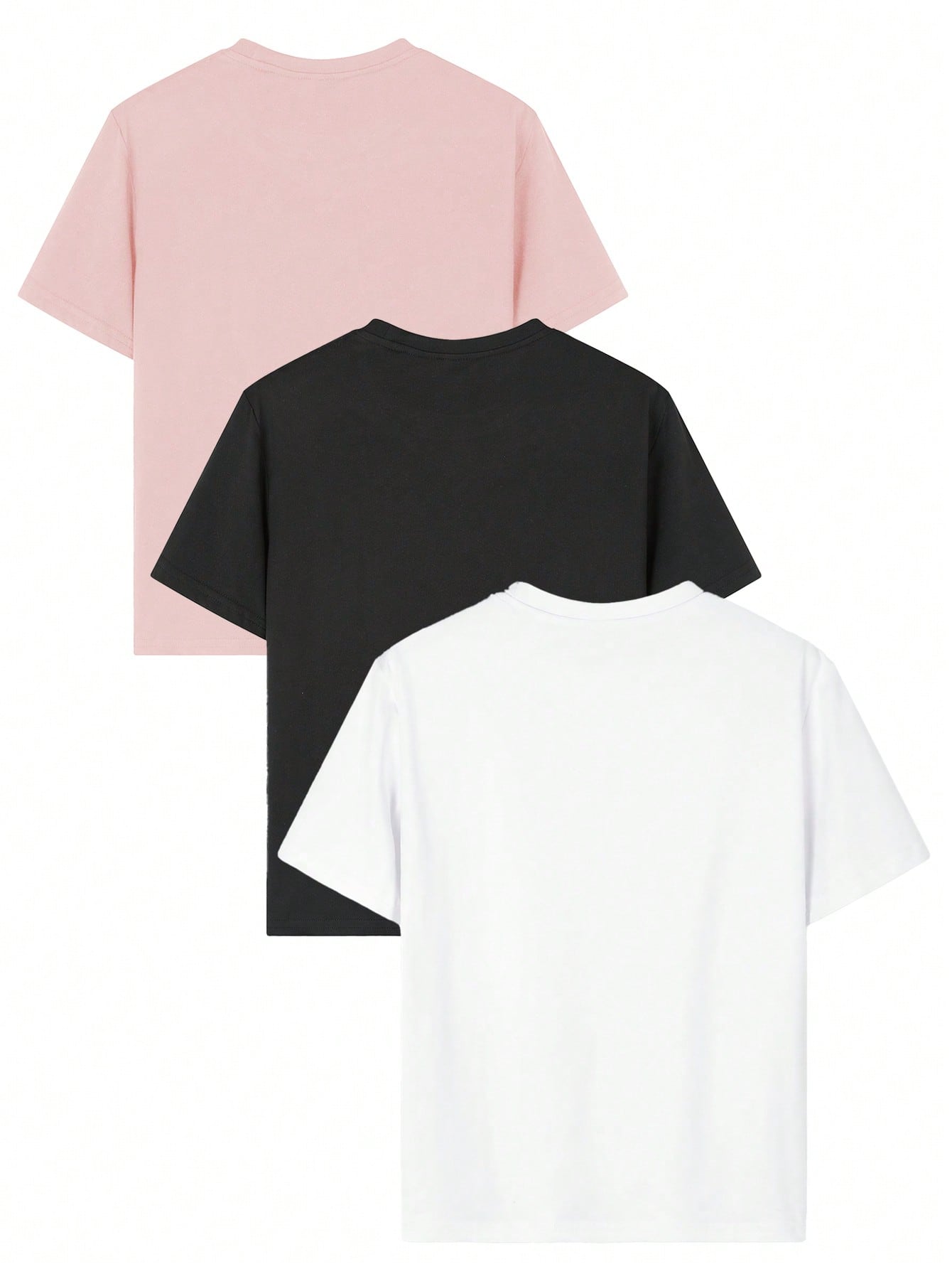 3 قطعة/طقم تيشيرتات قصيرة الأكمام بطباعة جرافيك لل...