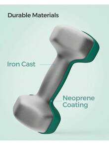 Set Of 2 Dumbbells, Hexagonal Dumbbells Pair, Home Workout, Fitness Training Exercise, Green - Green - View 3