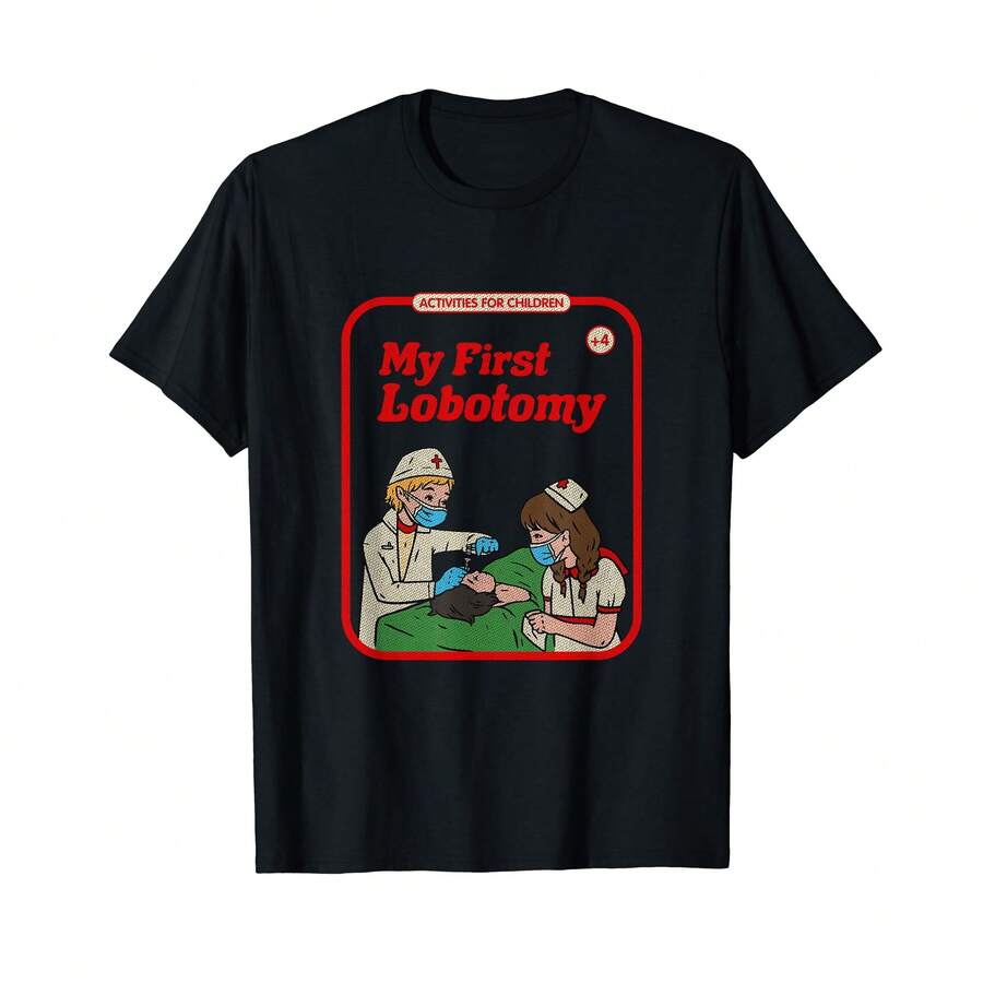 My First Lobotomy Horror Goth Occult Childgame T-Shirt - Black - View 1