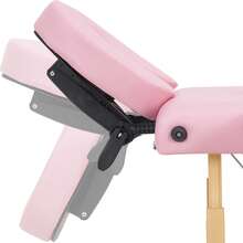 Massage Table Massage Bed 3 Folding Portable Salon Spa Bed Lash Bed For Eyelash Extensions Beauty Tattoo Table Adjustable Height With Carry Case,Lightweight,Pink Color - Pink - View 8