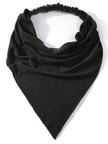 1 件/2 件带防滑带三角围巾吸汗，女式头巾防紫外线颈部保护透气吸汗巾女士多功能发饰，头巾秋冬女式头带发带发饰女士度假装 - 彩色 - 查看 9