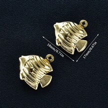 5Pcs Stainless Steel Sea Animals Shells Hollow Charms For DIY Jewelry Bracelet Necklace Earrings Making Small Pendants Findings - Multicolor - View 9