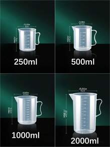 1pc Plastic Measuring Cup With Scale, Household Scale Cup, Kitchen Liquid Measuring Cup, Multi-Function Baking Cooking Measuring Cup, Kitchen Essential Tools, Kitchen Supplies, Household Supplies