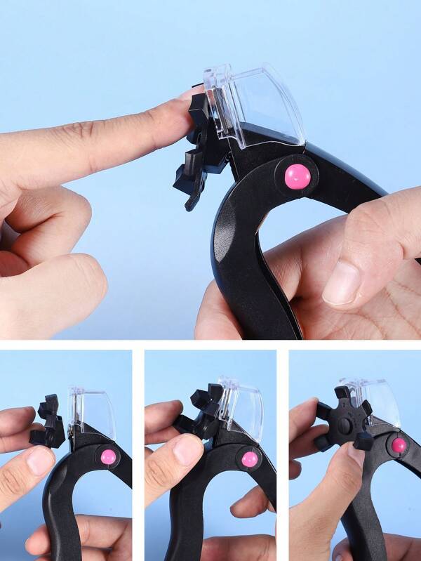 1pc Stainless Steel Multifunctional Rotable Nail Clipper With Different Nail Shapes, Nail Care Tool For Trimming Fake Nails