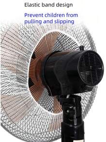 1pc Fan Guard - Anti-Pinch Net, 2025 Best Selling New Model 1pc White/Black Electric Fan Protective Net, Child-Fan Cover, Net, Round Protective Cover, Durable Dust Cover - Essential Cleaning Tool To Meet Home, Apartment And Dorm Dust-Proof Needs