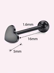 CIZME Different Style Nose Ring, Black Red Nose Ring Septum Horseshoe Earring Eyebrow Lip Helix Tragus Cartilage Piercing Ring, Mustache Shape Nose Piercing, Tongue Ring, Fake Nose Ring CZ African Nose Cuffs, Nose Rings Clip On Nose Jewelry For Woman Gift For Party