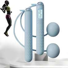 NetHong Cordless Jump Rope Ropeless Skipping Rope With Digital Counter Skipping Rope - Multicolor - View 14