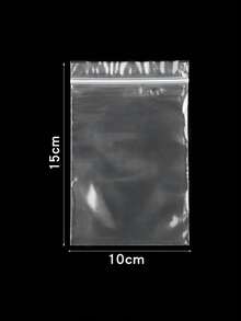 20/50/100pcs/Bag 4*6/5*7/6*8/7*10/8*12cm Zipped Lock Reclosable Plastic Poly Clear Bags Bulk Jewelry Craft Accessory Packaging - White and Transparent - View 8