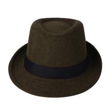 JEWELRYWE Classic And Simple Jazz Hats For Men And Women, Fedoras, And Short-Brimmed Hats For Men And Women, Which Can Be Worn For Leisure And Stage Performances