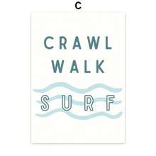 1PC Summer Surf Shark Fish Waves Sun Sea Quote Canvas Painting Nordic Posters And Prints Wall Pictures Room Decor Wall Art Paintings In Living Rooms, Bedrooms, Dining Rooms Optional Frames Modern Posters, Wall Arts, Canvas Paintings, And Reusable Frames