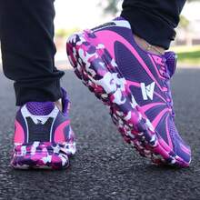 Women's Casual Sneakers Soft Comfortable For Walking Running Cheap Sport Gym & Fitness School - Màu tím - Xem 1