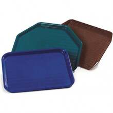 Carlisle FoodService Products CT101459 Cafetería estándar/Bandeja de Comida rápida, 10 x 14 Pulgadas, Azul pizarrón - Naranja - Ver 11