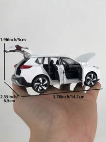 1pc Simulation Zinc Alloy Die-Cast Offroad SUV Car Model, 5.78inch Length X 2.55inch Width X 1.96inch Height, Realistic Exterior Alloy Toy Car With Openable Doors & Hood, Movable Tires, Detailed Interior, Lights & Sound Effects, Suitable As Collection/Gift For Boys/Kids