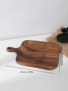 2pcs/1pc Acacia Wood Cutting Board, Bread Board, Cheese Platter