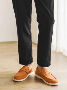 Mocassins respirants et confortables pour hommes, style britannique minimaliste, convenant pour le port casual, les déplacements, les activités extérieures - Été