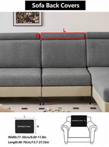 1pc Stretch Sofa Cover, Universal Four Seasons Anti-Slip Anti-Splash Full Wrap Fabric Thicker Sofa Seat Cushion Cover, Machine Washable Sofa Throw Blanket, Dustproof And Dirt-Resistant Home Decor Pet Friendly Protector Fits L-Shaped Sofa And 1/2/3/4 Seater For Bedroom, Office, Living Room