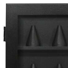 Americanflat 11x14 Shadow Box Frame With Shatter-Resistant Glass - Silhouette Collection - Large Shadow Box Display Case For Tabletop And Wall Display - Dark Oak With Soft Felt Back - Black - View 8