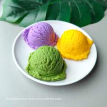 Simulation Ice Cream Ball Model Fake Sweet Cone Dessert Shop Lifelike Decor Photography Props Display Fake Food Model Ornament DIY Accessory