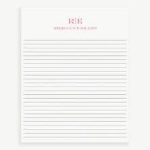 Personalized Notepad With Monogram, Custom Notepad 1st Anniversary Gift For Husband, Wedding Officiant Gift, Men's Lined Padfolio Memo Pad,Back To School,School Supplies
