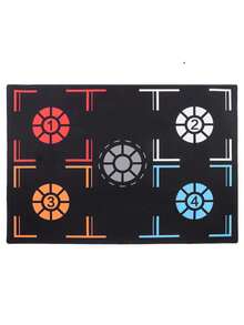 1pc Random Football Training Mat, Non-Slip Shock-Absorbing Basketball Mat, Lawn Series Mat - Christmas - Multicolor - View 3