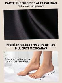 GlamourGrip Zapatillas de tacón elegantes para mujer con lazo brillante, tacones altos puntiagudos de punta estrecha y tacón grueso, zapatos cómodos de mujer tipo slingback con tira en el tobillo, tacones elegantes combinables con vestidos y ropa formal para fiestas, trabajo, citas, vacaciones, Halloween y Navidad