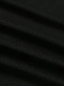 1pc Camiseta de Mujer Estilo Y2K, Top de Cuello Redondo de Poliéster con Impresión Gráfica de Figura Hip Hop, Camiseta de Tejido de Manga Corta Casual para Todas las Estaciones - Negro - Ver 5