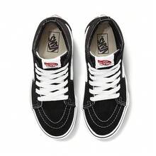 男女中大童鞋SK8-Hi复古时尚拼接撞色高帮运动鞋运动休闲鞋VN000D5F6BT - 黑與白 - 查看 5