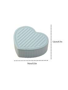 Love Jewelry Box Desktop Dustproof Storage Box High-End Jewelry Box Ring Earring Necklace Portable Storage Makeup Plastic Box - Multicolor - View 3