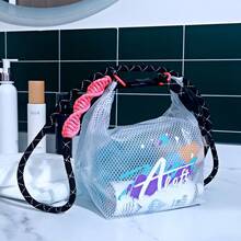 Transparent Waterproof Fashion Backpack Organizer Bag, Luggage Packing Cubes For Clothes, Swimwear, Cosmetics, With Strap, Large Capacity For Outdoor Travel And Toiletries, Waterproof Clear Backpack, Casual Style For Outdoor Sports Or Travel Convenience, School Backpack