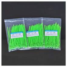 100pcs/Set Multi-Purpose Plastic Zip Ties, Soft & Durable Plant Fixing Straps, Convenient Garden & Lawn Care Cables, Easy To Use Directly Hole And Pull Fastening