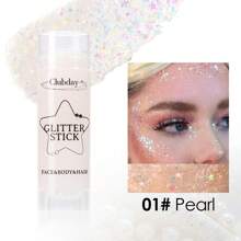1PC/3PCS/6PCS Holographic Glitter Gel, Long-Lasting Waterproof And Sweat-Proof Party Glitter, Suitable For Stage Performances, Dazzling, Mermaid Theme Holographic Thick Glitter Festival Carnival Accessories