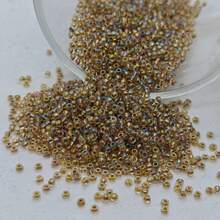 1300 颗，直径 2 毫米的微型彩色玻璃种子珠，适合手工 DIY，可用于制作手链、项链、戒指、可穿戴配饰