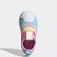 Zapatillas deportivas tipo slip-on Adidas de uso diario casual para niños GY9197 - Rosa - Ver 3