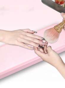 1pc Customized Foldable Nail Hand Rest, Nail Art Technical Finger Support, Macaron Nail Hand Holder, Portable Acrylic Nail Pillow, Manicure Desk Nail Supplies