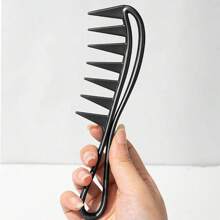 1pc Multi-Functional Comb For Men, Professional Hairstylist Comb For Styling Pompadour, Faux Hawk, Textured Hairstyles, Suitable For All Hair Types, Unisex, PP (Polypropylene) Material, All Season
