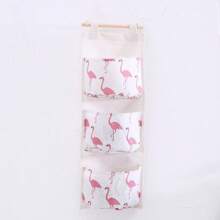 1pc Pink Wall-Mounted Bedroom Organizer - Hanging Storage Pocket For Books, Jewelry And Accessories, Perfect For Dorm And Bedroom, Ideal Gift For Valentine's Day